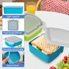 Airtight Silicone Sandwich Box With Lid Prep Keeper Dishwasher Safe Food Container  Snacks