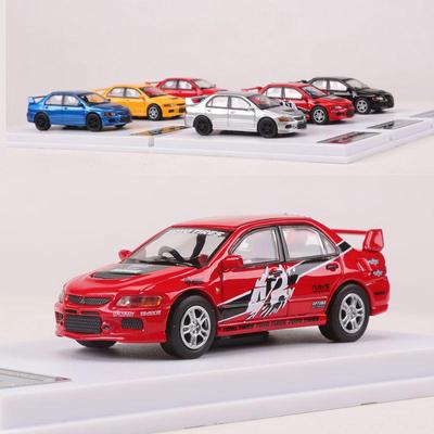 1:Коллекция украшений - модель автомобиля из сплава Mitsubishi Lancer EVO IX в масштабе 1/64