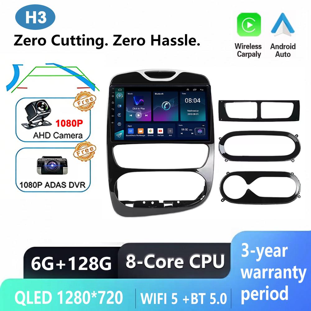 CPU A76-ASR8662 Android 16 For Renault Clio 4 BH98 KH98 2016-2019 Auto Car Radio Wireless Carplay GPS Navigation Stereo Video BT