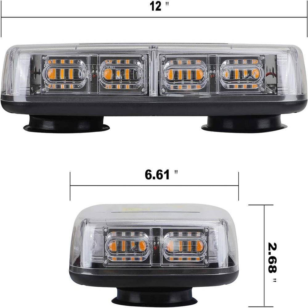 48LED стробоскопы на крыше, аварийная сигнальная лампа опасности, светодиодный проблесковый маячок, крепление для автомобильного грузовика 12 В 24 В