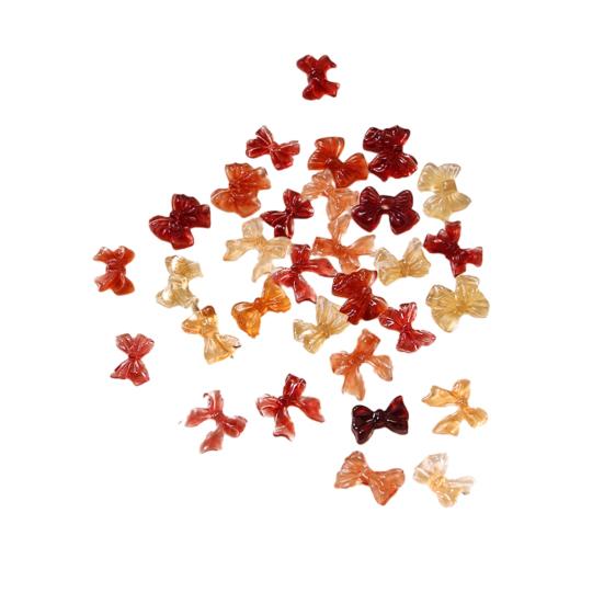 30 шт./пакет смоляные камелия стразы для ногтей красивые прочные банты аксессуары для дизайна ногтей