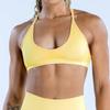 Seamless High Elastic Yoga Bra With Floral Jacquard For Fitness And Running