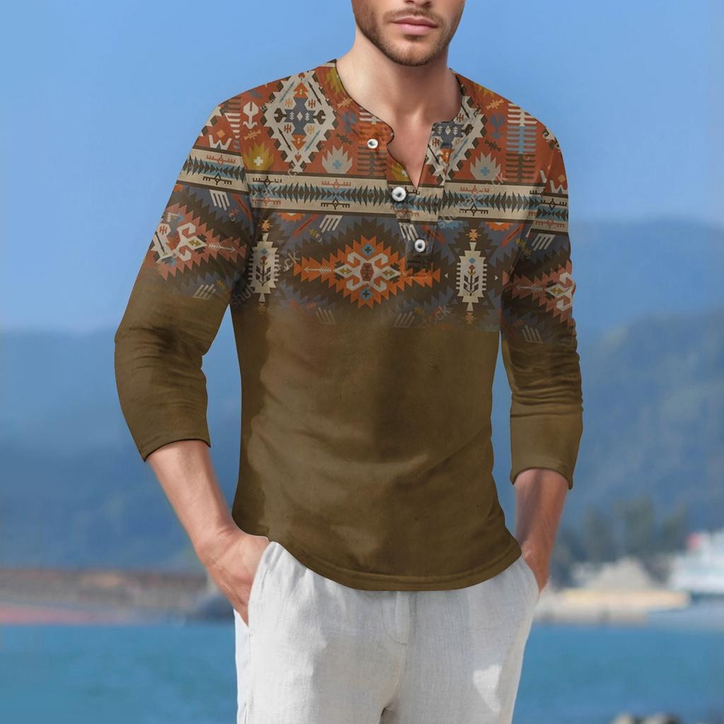 Мужская футболка уличная повседневная мода с длинными рукавами