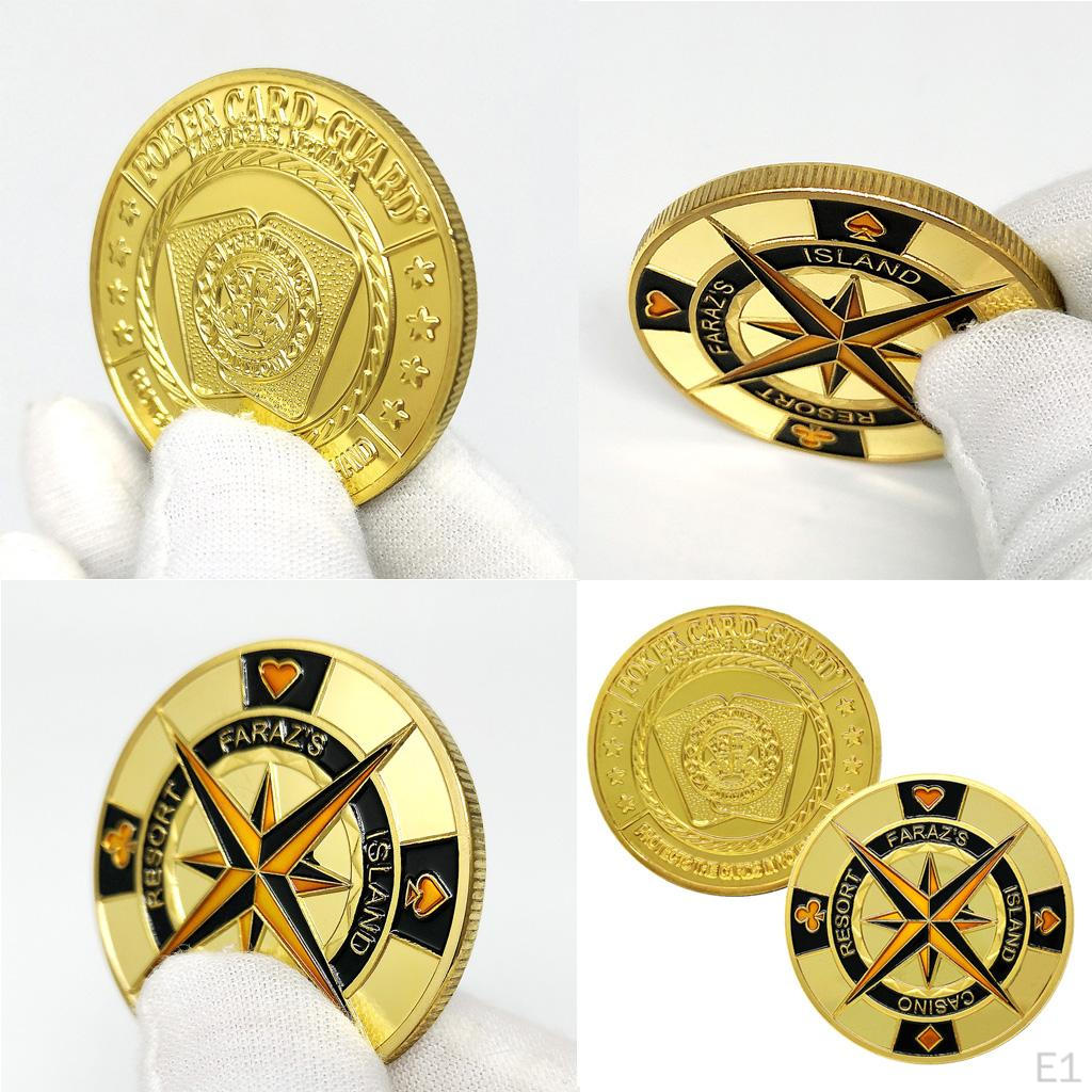 Памятная монета «Покерный компас», сувенир на удачу