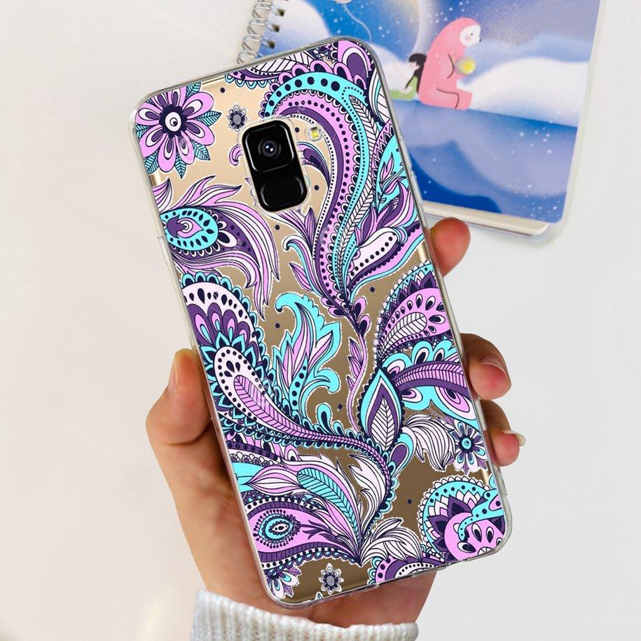 Чехол для Samsung Galaxy A6 A8 Plus 2018 Чехол Модный Бабочка Мягкий Прозрачный ТПУ Чехол для Телефона Для Samsung A6+ A8+ A 6 A 8 2018 Funda