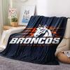 Denver Broncos Print Flannel Blanket, High quality Comfortable for All Seasons, Home Decor, Warmth and Comfort, Perfect for Christmas Gifts