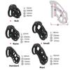 LUST Chastity Men's Lock Chaste Vessel Black Light Pvc Penile Ring Snap Ring Multi Size Cage SM Sex Toys BDSM 3D Invisible Lock