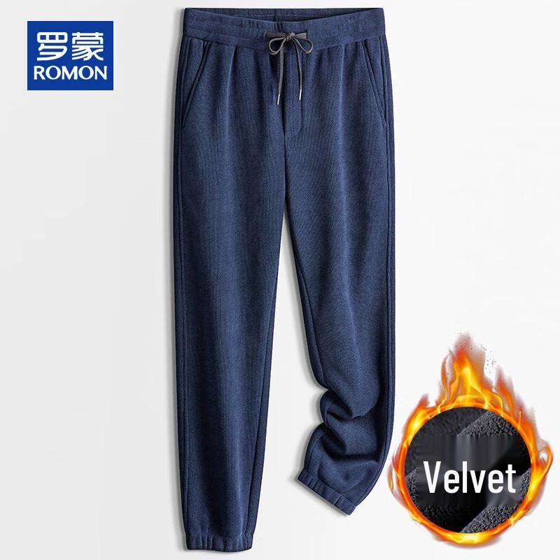 ROMON Men's Fleece-Lined Jogger Casual Pants