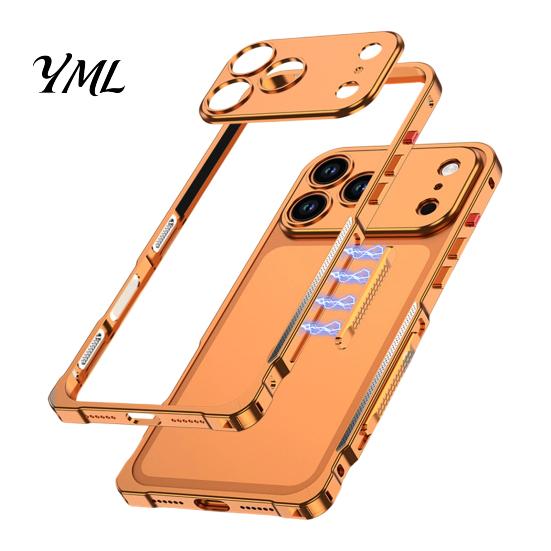 Heavy Duty Protective Accessories Metal Case for IPhone 18 Pro And Max, Slim Thin Magnetic Scratch Resistant Camera Shield Bumper Cooling Frame