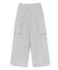 RAYFIKERS Cargo Wide Sweatpants Mq6Pu182_Melange Grey