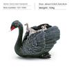 Realistic Figures Animal Model With Ducks Rooster Swans For Decorative Display