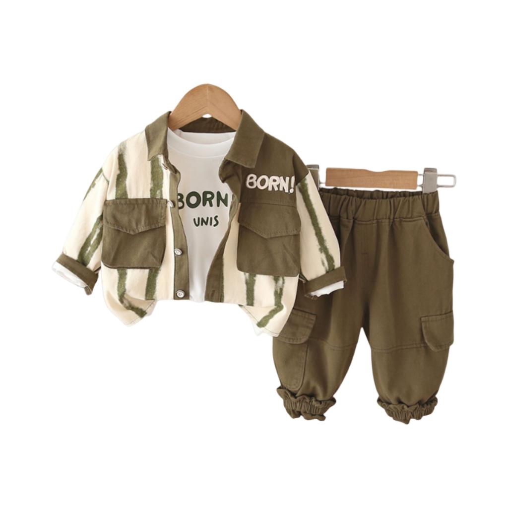 Детский повседневный комплект с длинным рукавом, удобные наряды для повседневной носки