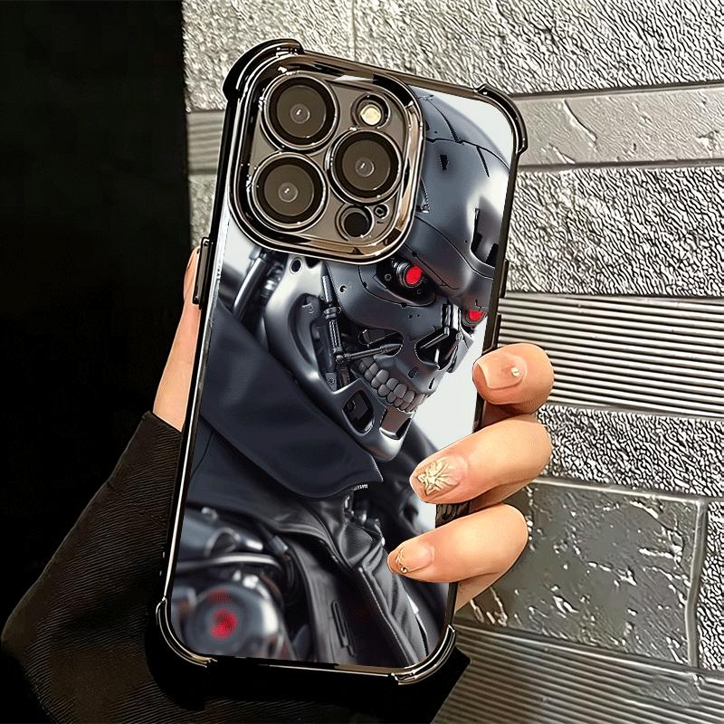 Терминатор Арнольд Шварценеггер Покрытие Чехол для телефона Для Iphone 16 17 Pro Max Air 16E 14 15 Plus 12 13 Mini Защита от падения Подушка безопасности Чехол