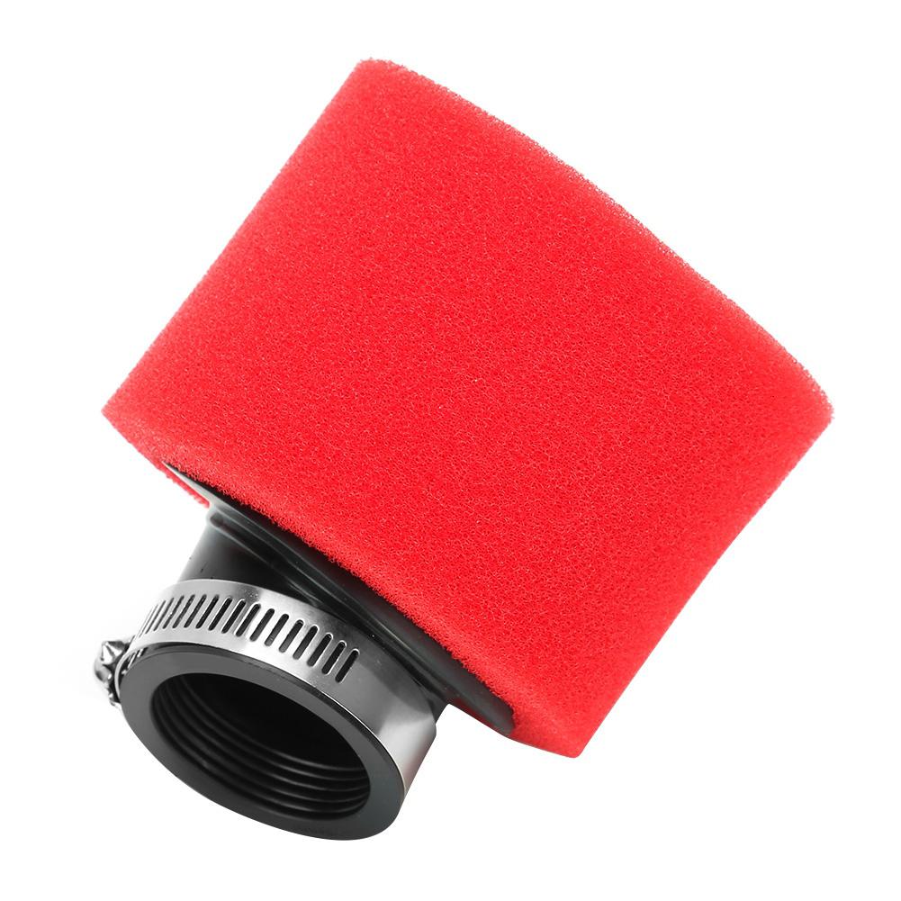 38mm 1.5in 45 degrees  Angled Foam Air Filter Capsule Cleaner for CRF50 XR50 CRF ATV PIT DIRT BIKE 110cc 125cc Red