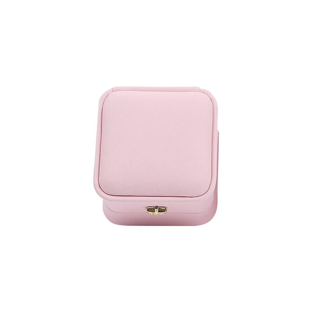Ring Box Proposal Ring Boxes Couple Engagement Jewelry Gift Box Case PU Leather Ring Earrings Jewelry Display For Wedding