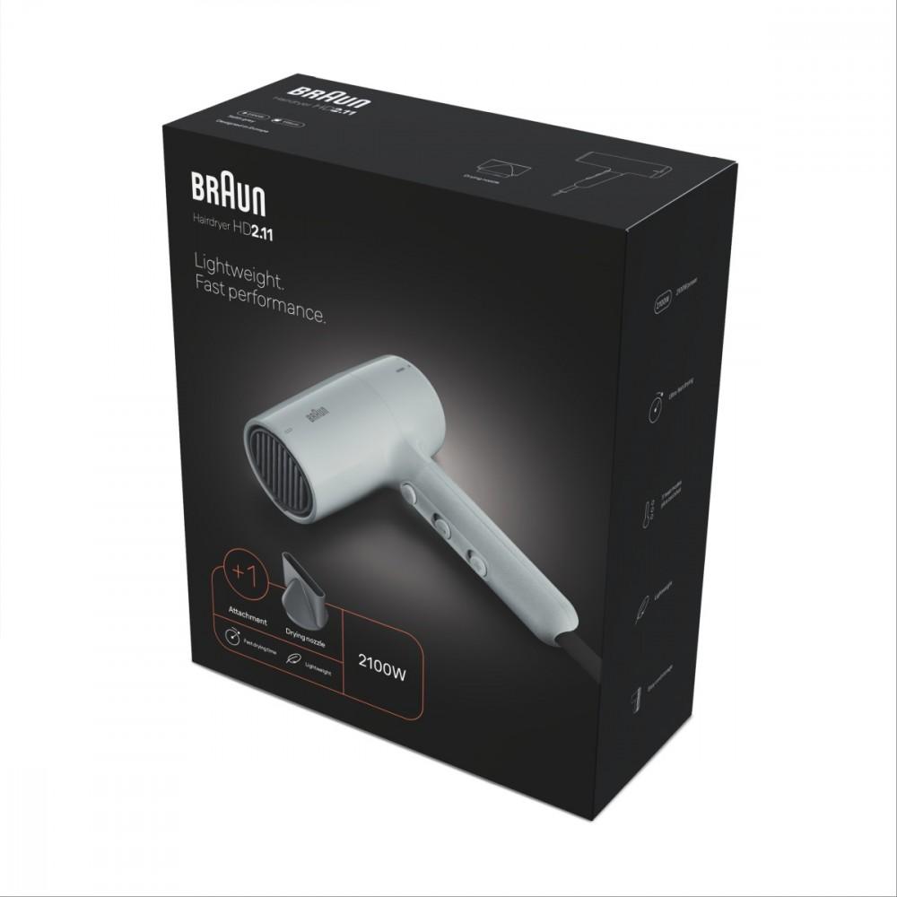 Braun Hd211E Hair Dryer Gray 2100W 1 Pc