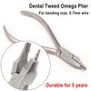 Стоматологическая ортодонтическая твидовая петля Omega, гибочные формовочные плоскогубцы, проволока из нержавеющей стали, изогнутая форма, плоскогубцы, стоматологический лабораторный инструмент для стоматолога