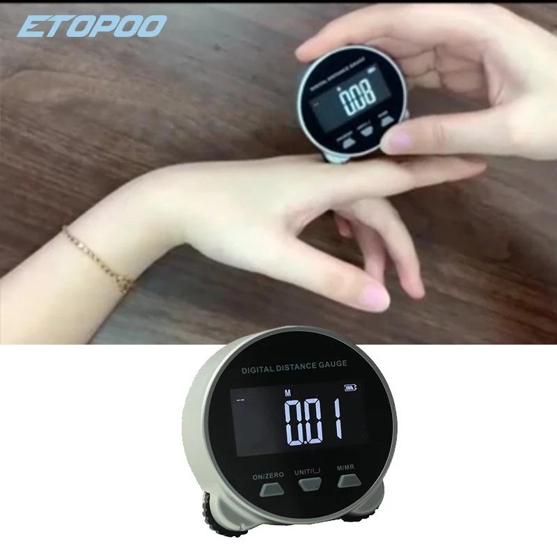 Цифровая линейка ETOPOO: Многофункциональный ролик для прямых, изогнутых и неровных поверхностей