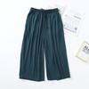 Loose Cropped Trousers Ladies Modal Thin Shorts Solid Color Wide Leg Large Size Home Pants Womens Bottoms