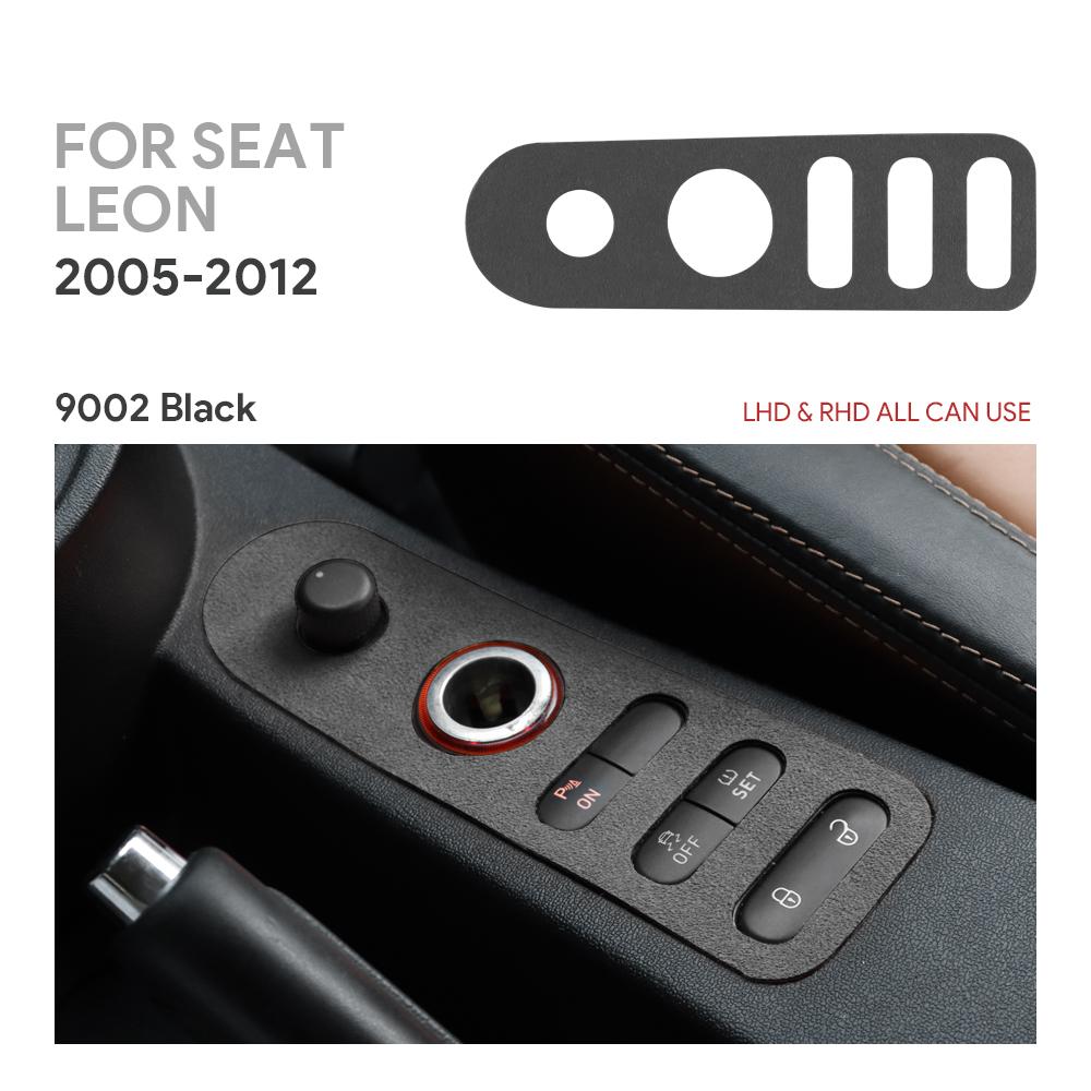 blsh7 Top Suede Trim Sticker For Seat Leon Altea 2005 2006 2007 2008 2009 2010 2011 2012 LHD RHD Car Door Lock Gear Shift Accessories