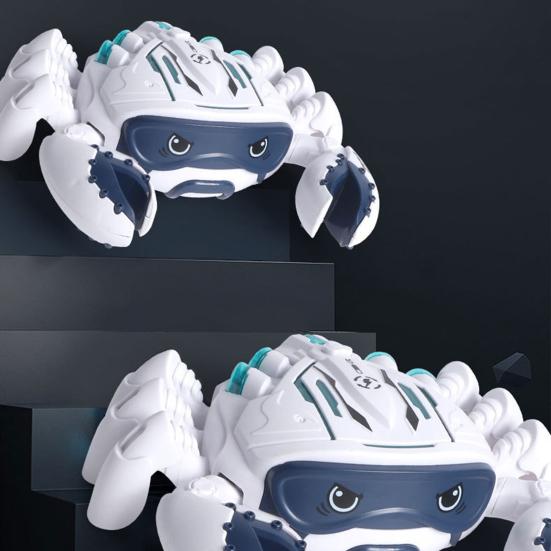 Электрическая мультяшная игрушка-краб со светом и музыкой, имитирующая ходьбу, механическая игрушка-краб, время на животе, развитие мозга, обучающая игрушка для ползания ребенка