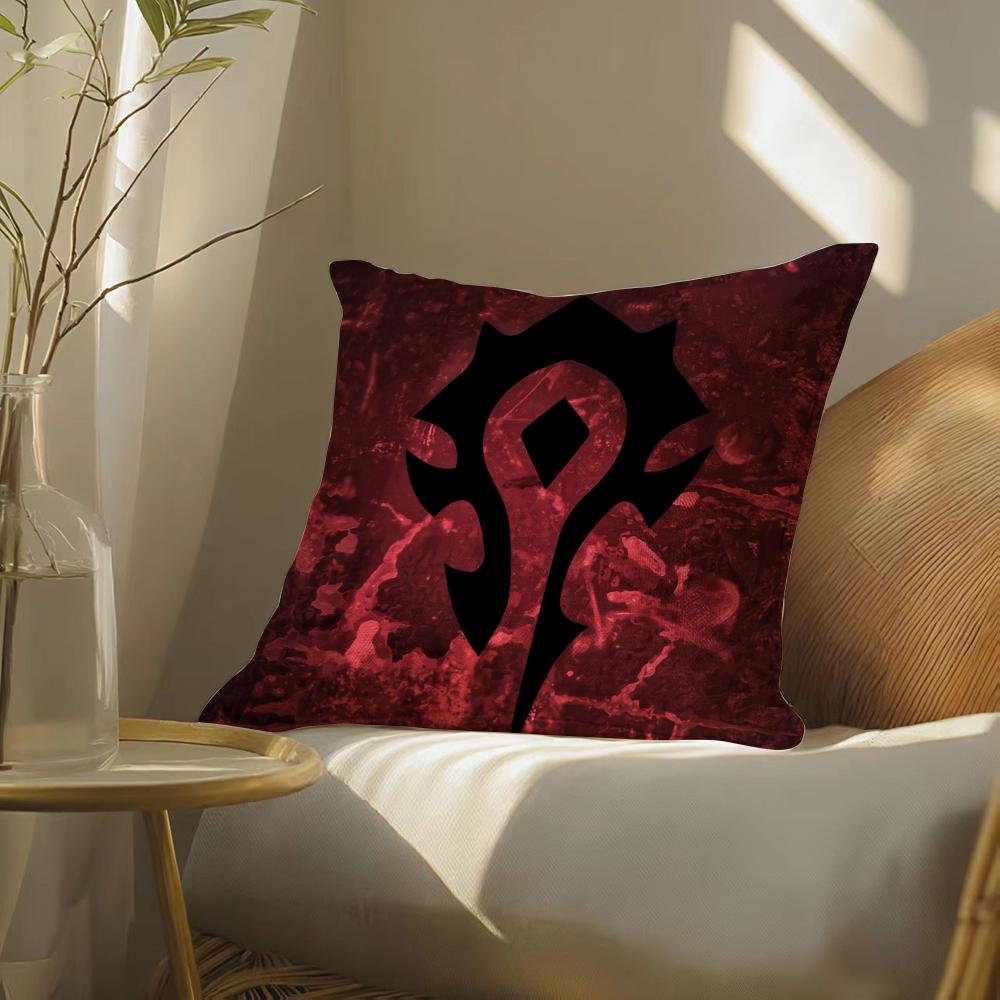 W-Worldofwarcraftgame Pillow Case Pillowcase, Double-Sided Printed, Sofa Cushion, Bedroom Headboard