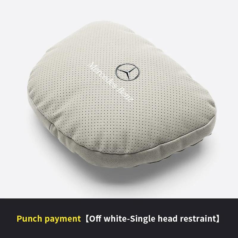 For Mercedes Benz C-Class E-Class S-Class GLA GLC GLE R-Class A45 Slk Car Headrest Neck Support Seat Lumbar Cushion Neck Pillow