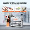 Automatic Wire Stripping Machine, 0.06''-1.57'' Electric Motorized Cable Stripper, 750 W, 98 ft/min Wire Peeler with Visible Stripping Depth