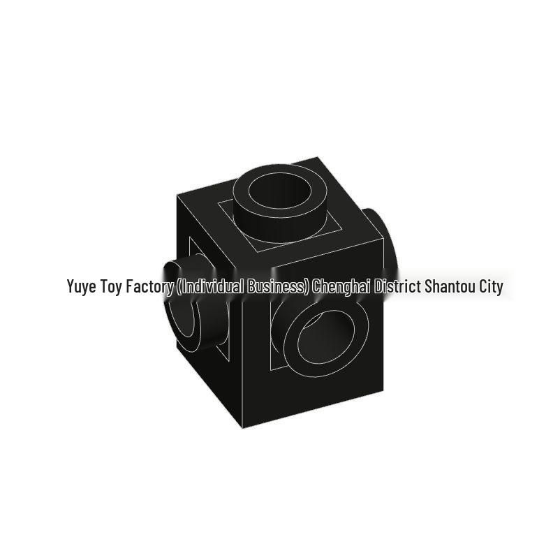 Compatible 4733 Universal 1x1 Brick with Four-Sided Hole - DIY Building Block Accessory