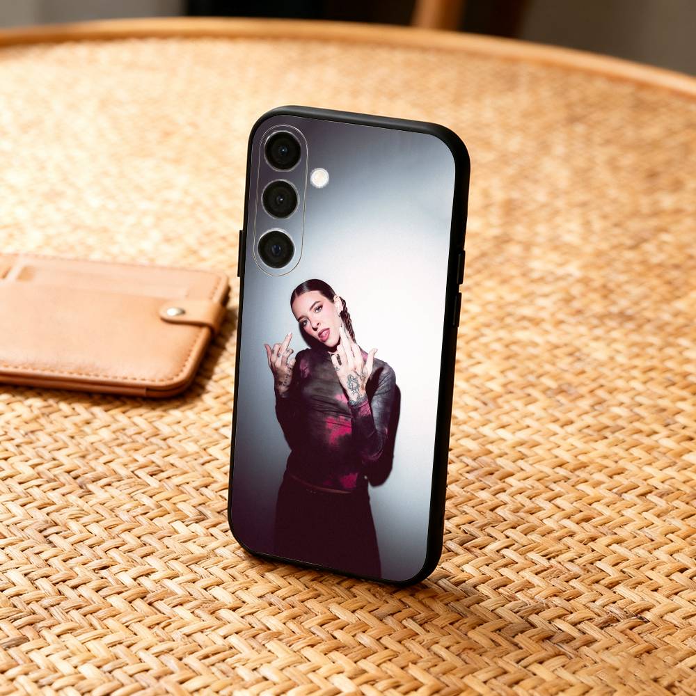 C-Cool Young M-Miko Singer Phone Case For Samsung A73,72,71,A52,51,40,41,A22,A32,31,A13, Soft Black Shell