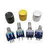 5Pcs 360 Degree Rotary Encoder EC11 Half / Plum Shaft 5Pin 20 Position With Built In Push Button Switch Handle Long 15mm 20mm Pushbutton Switches 3
