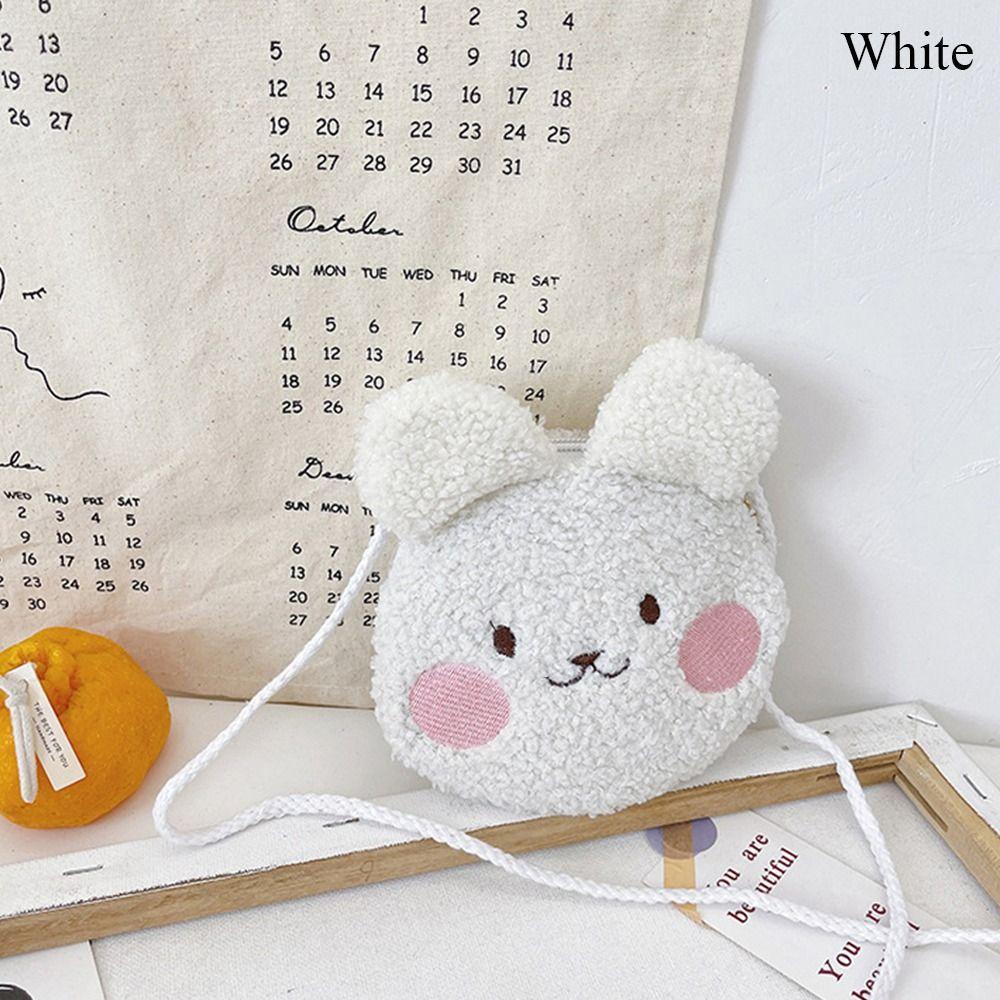 Small Kids Messenger Bag Plush Keys Coin Wallet Leisure Shoulder Bag  Children