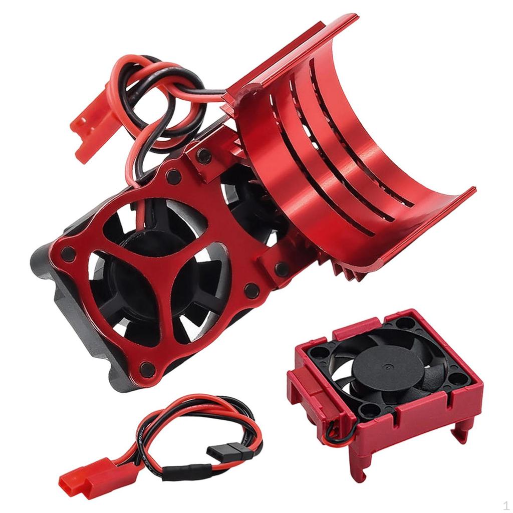 3340 RC Cooling Fan Motor Remote Control Car Accessories Reliable Double Fans Replacement for