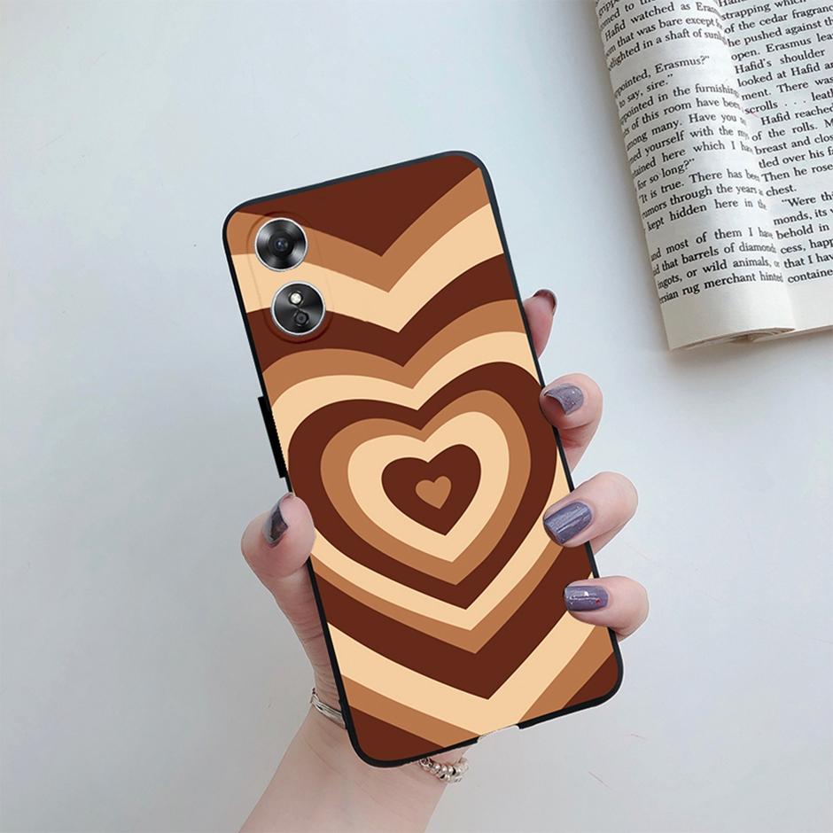 For OPPO A17 Phone Case CPH2477 Flower Butterfly Casing TPU Soft Silicone Back Cover for Oppo A17 A 17 Shell OppoA17 Bumper Capa