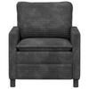 Sofa Dark Grey 76 x 81 x 87.5 cm Polyester