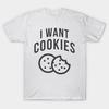 Футболка женская I Want Cookies Harajuku Print Kawaii футболка летняя женская футболка с коротким рукавом топ футболка