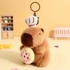 Animals Plush Capybara Keychain Capybara Guinea Pig Pendant Cute Capybara Keyring  Backpack Decor