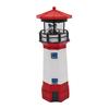 Прочный светодиодный светильник в форме маяка на солнечной батарее, практичный многофункциональный классический светильник для сада, забора, двора, уличного декора, маячковый светильник