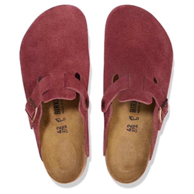 Birkenstock Женские закрытые тапочки бордовые 1028312