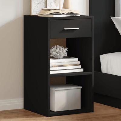 Прикроватная тумба - Maison Exclusive - Комплект из 2 шт. - Черный - 35x34x65 см