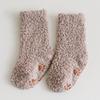 Зимние толстые носки для новорожденных, коралловый флис, теплые детские гетры для девочек и мальчиков, мягкие осенние нескользящие детские носки для детей, плюс вещи