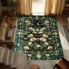 Винтажный цветочный коврик Коврик для дома Декор для гостиной Напольный коврик Вышивка в стиле тропических растений Коврик для помещений