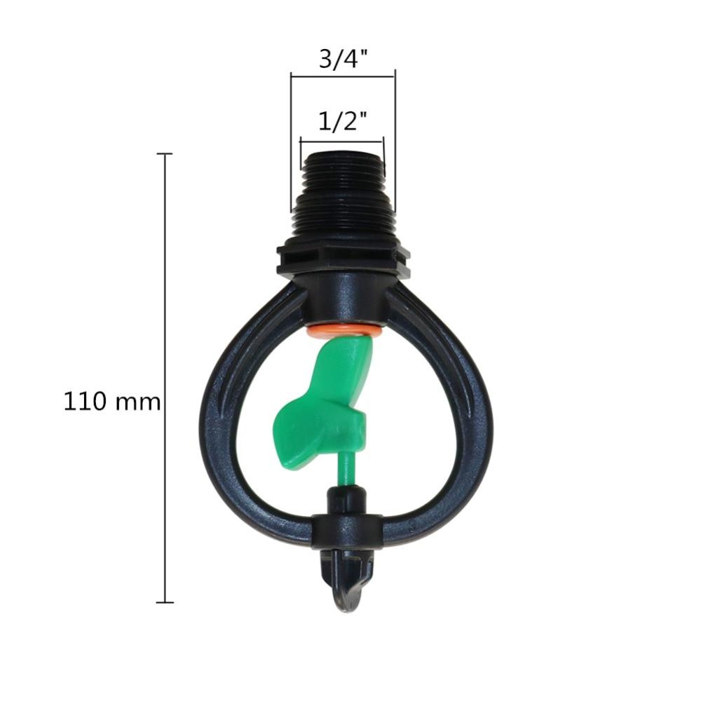 Садовый дождеватель Butterfly с вращением на 360 градусов и наружной резьбой от 1/2 до 3/4 дюйма для эффективного полива