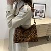 Fashionable Brown And Khaki Leopard Print Tote Bag For Daily Use And Style