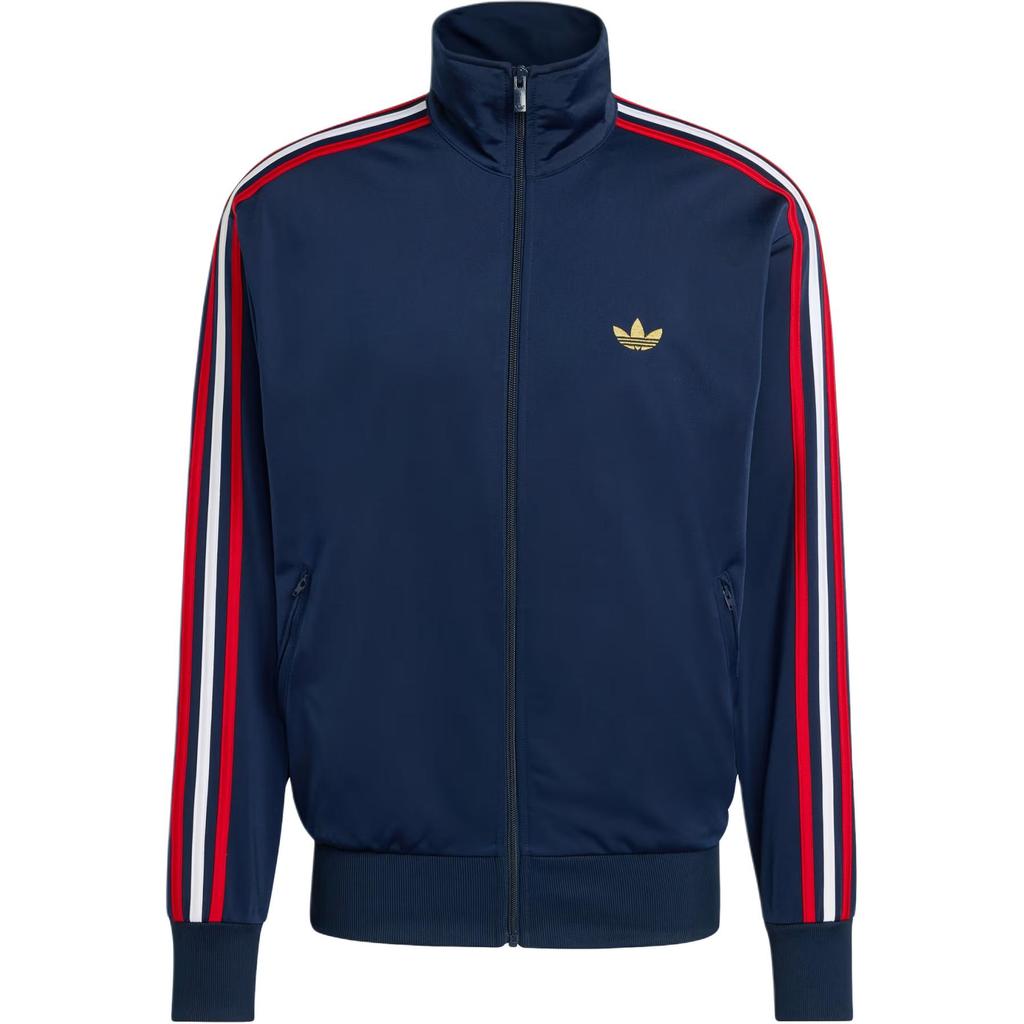 adidas Оригинальные Firebird FW25 Спортивная куртка с воротником-стойкой, полосатая куртка на молнии, мужские топы KD3841