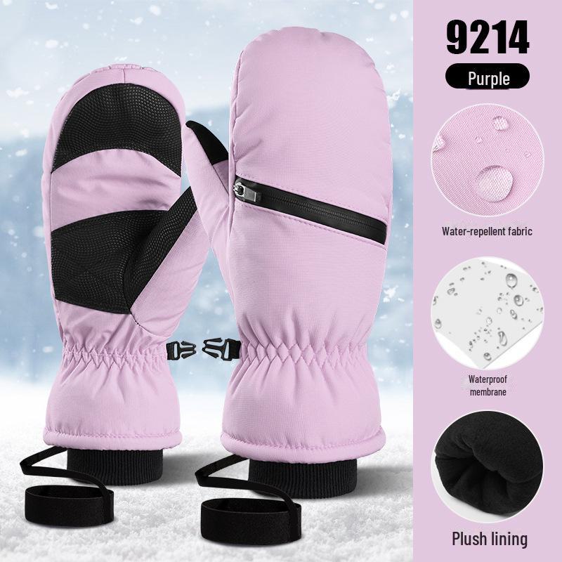 Waterproof Warm Ski Gloves for Men & Women - Winter Outdoor Mountaineering & Cold-Proof Gear