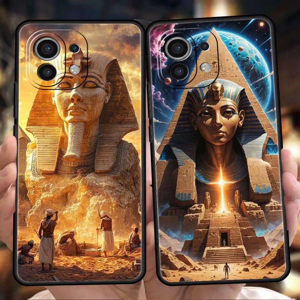 Египет Египетский Бог пирамида Чехол для телефона Для Xiaomi 15 14 13 12 Lite 14T 13T 12T Pro Poco X7 X6 X5 X4 X3 NFC F7 Ultra F6 Pro