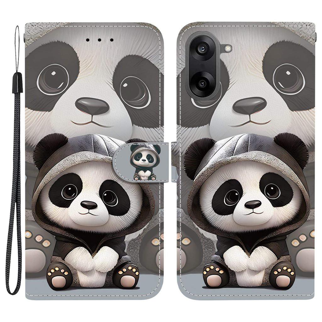 Для OnePlus Nord CE5 5G/Ace 5 Racing 5G Чехол-кошелек с принтом, кожаная подставка, чехол для телефона с ремешком