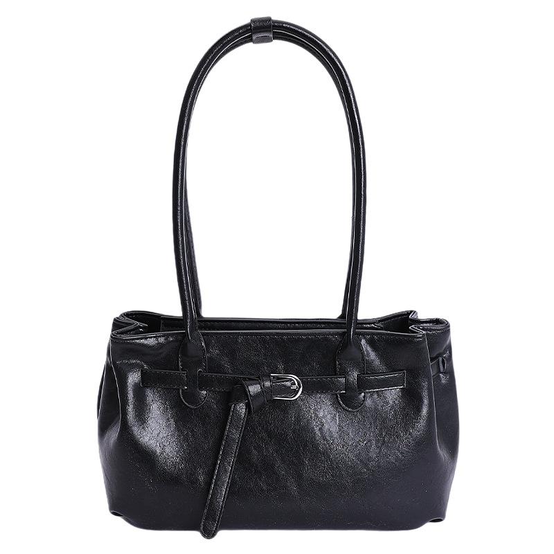 Ретро клетчатая сумка 2025 новая высококлассная женская сумка-тоут для работы большой вместимости, носимая на плече или под мышкой