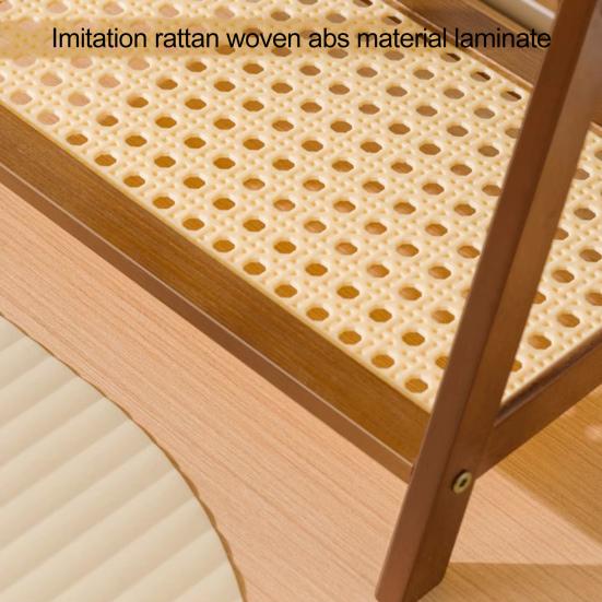 Бамбуковая двухслойная стойка, двухъярусный настольный органайзер, высокая устойчивость, прочная несущая кухонная стойка, держатель для стаканов